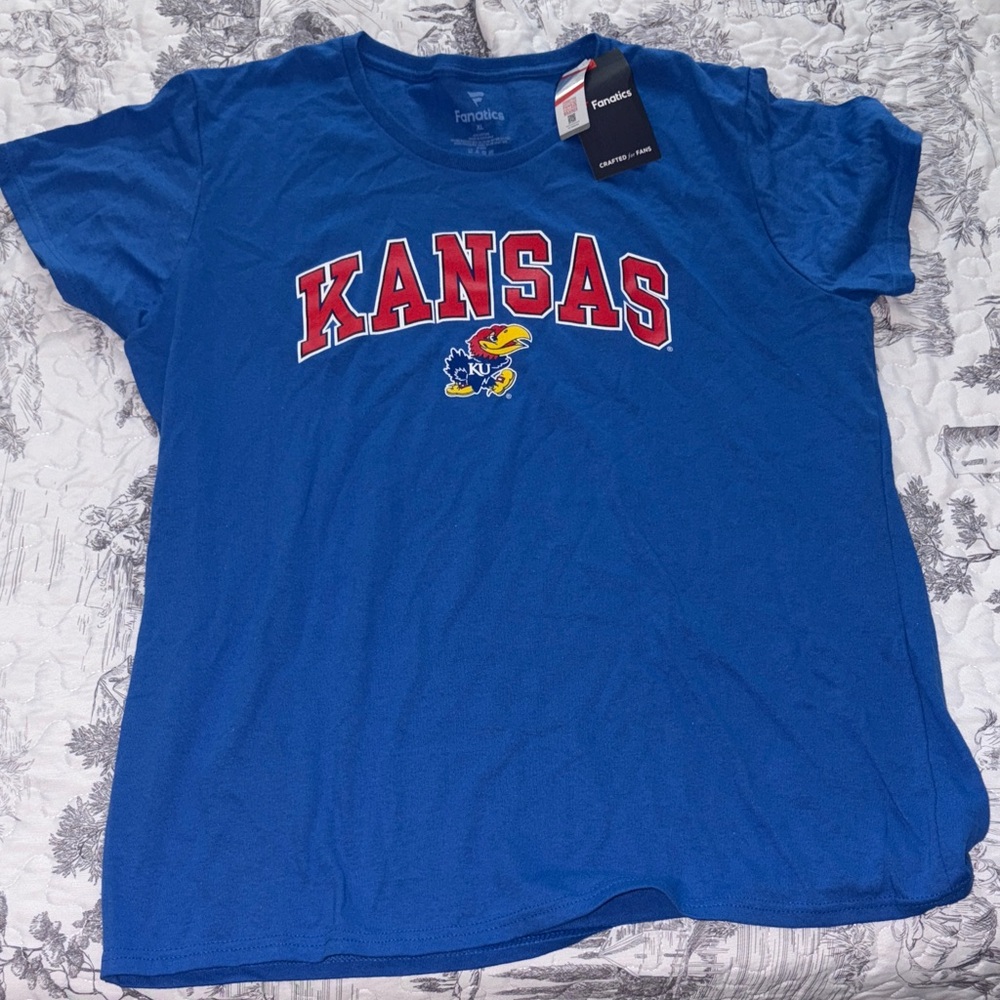 Fanatics Unisex Blue Kansas Jayhawks Tee